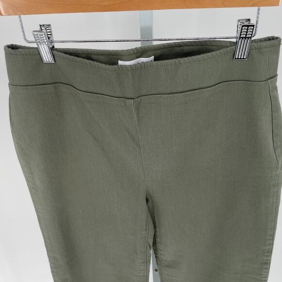 Loft Womens Cropped Green Chino Pants NWT Size 4 Office Girlfriend Straight Leg - Picture 4 of 11